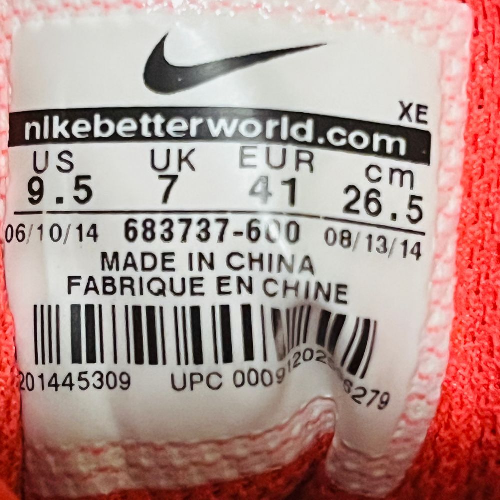 Nike Zoom Structure 18 Women Size 7.5 Shoes Red Black Athletic Running Sneakers‎ - Picture 8 of 10